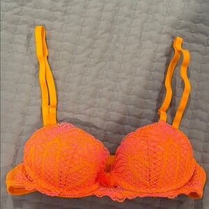 Savage X Fenty Neon Orange Lace Bra